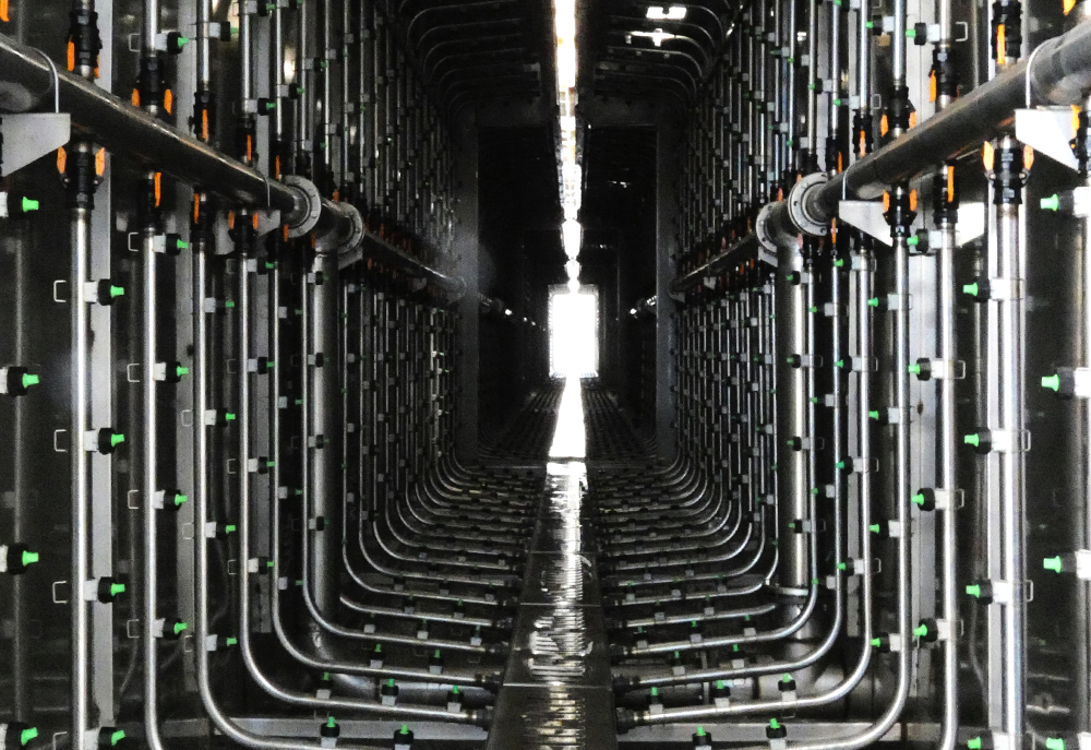 Pre-treatment tunnel
